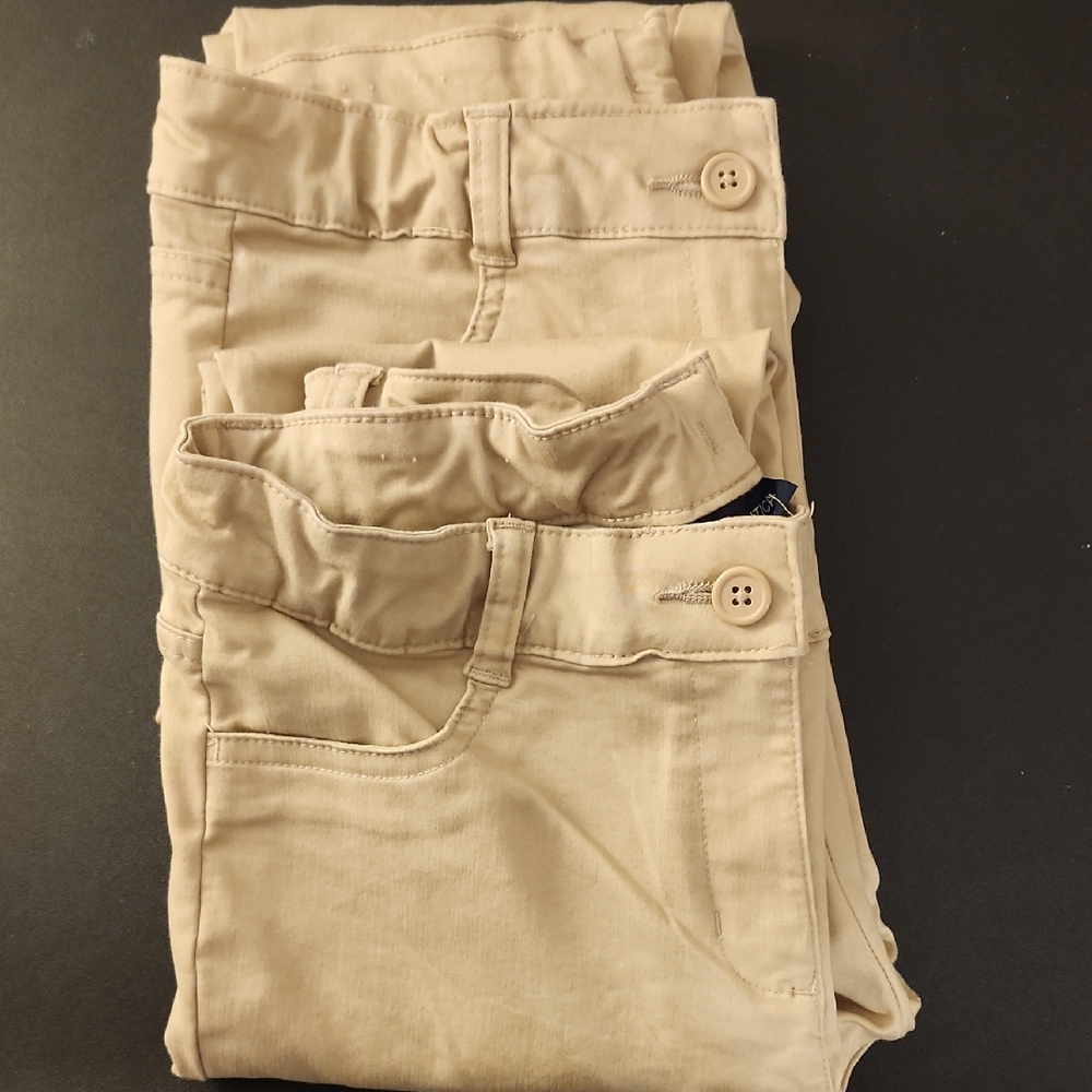 3x Nautica Beige School Uniform Pants